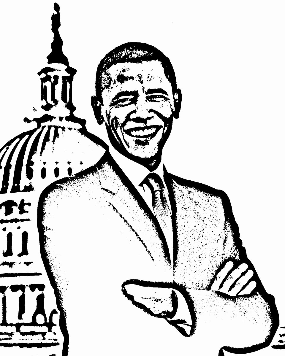 obama coloring pages for kindergarten - photo #48