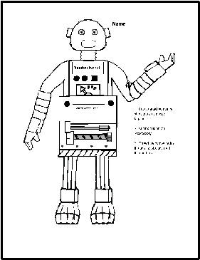 16 Best Images of Robot Measuring Worksheet - Gallon Man Template