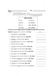 17 Best Images of Spanish Object Pronouns Worksheet  Subject Object Possessive Pronouns 