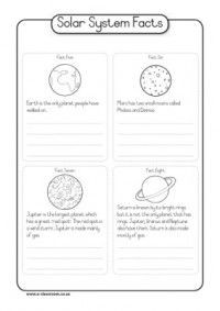 Facts Solar System Worksheets