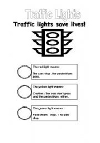 Traffic Light Activity Worksheet