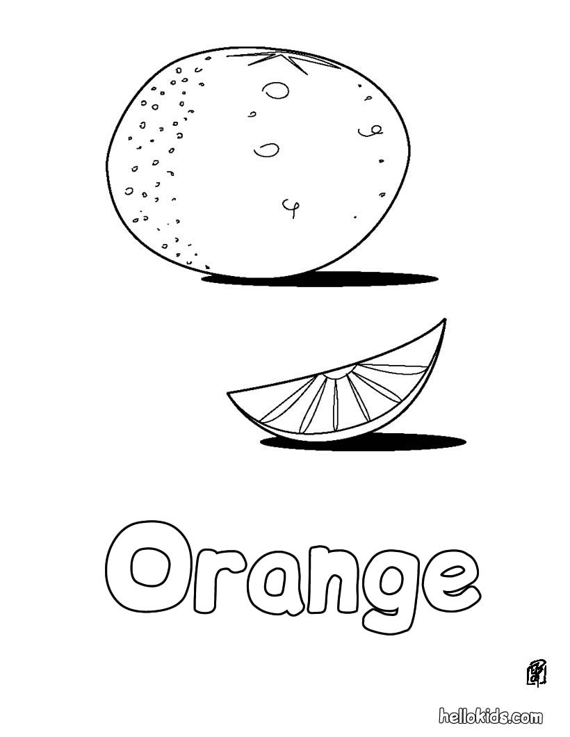 13 Best Images of Orange Fruit Worksheets Color Orange Worksheets