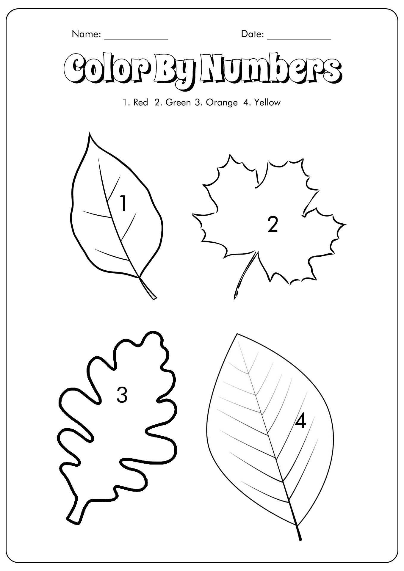 11 Best Images of Autumn Leaf Patterns Worksheets - Printable Fall