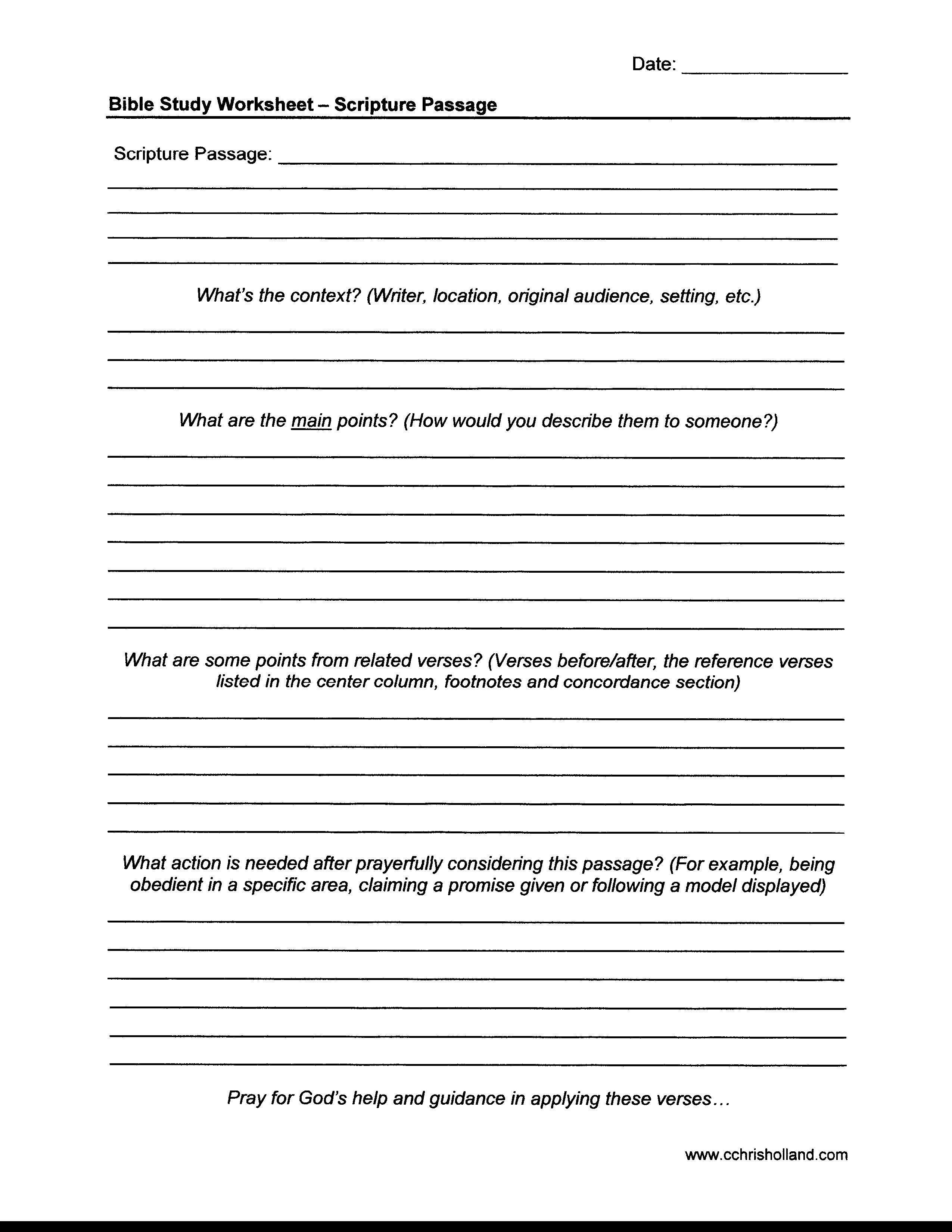 Bible Note Taking Template