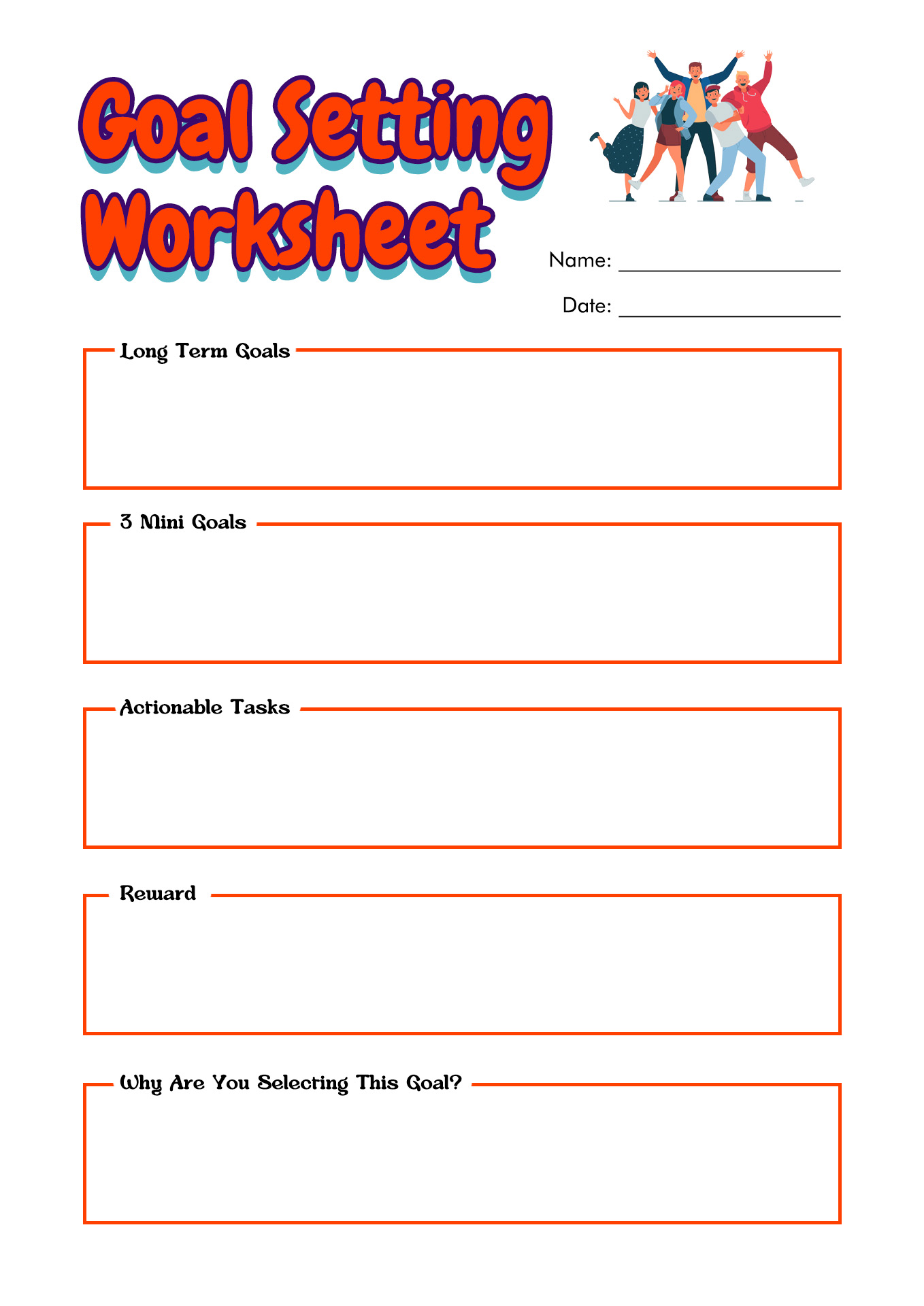 17 Best Images Of Middle School Student Goals Worksheet Student Goal 