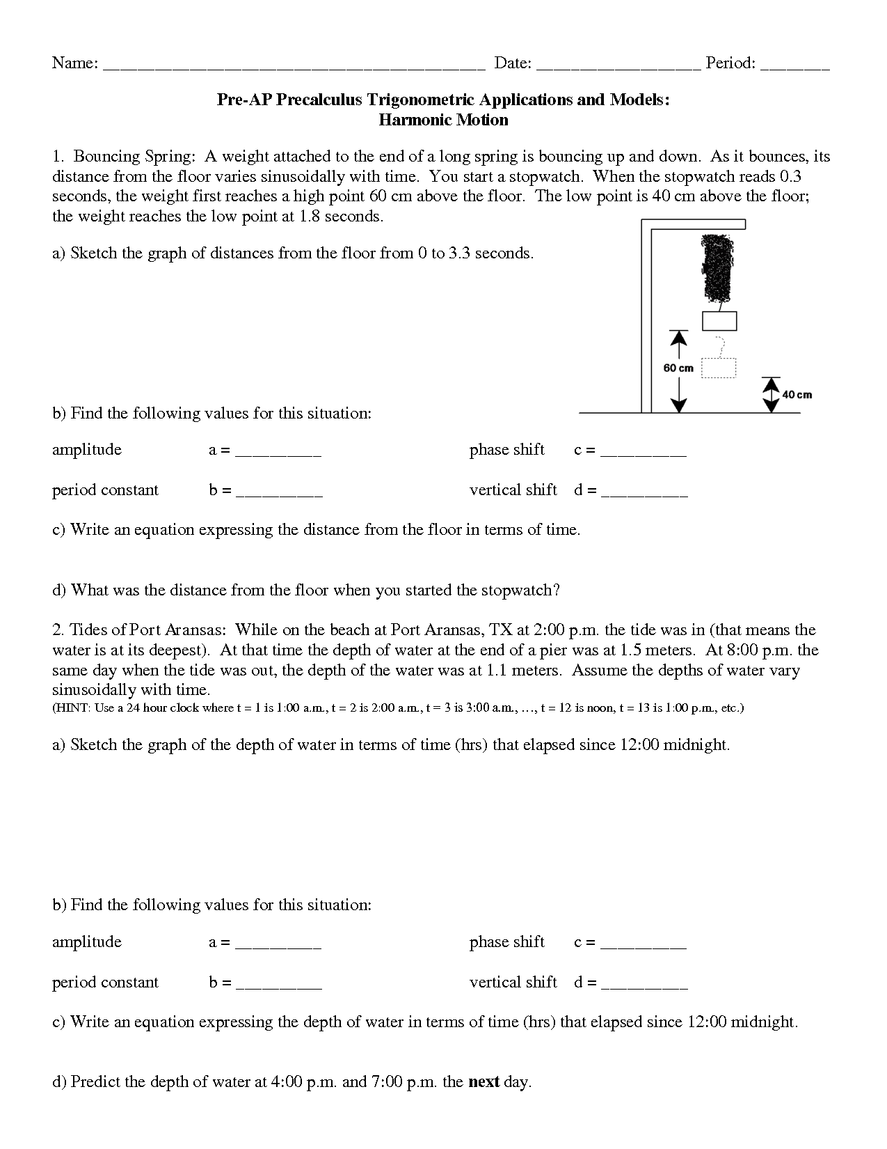 8 Best Images of Pre Calculus Worksheets - Arithmetic and Geometric