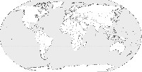 Blank World Map Black and White