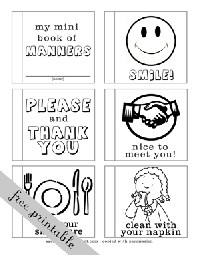 Free Printable Manners Coloring Pages