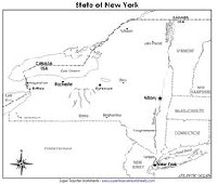 New York State Map Worksheet