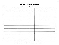 Student Behavior Observation Sheet