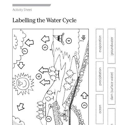 Water Cycle Labeling Worksheet