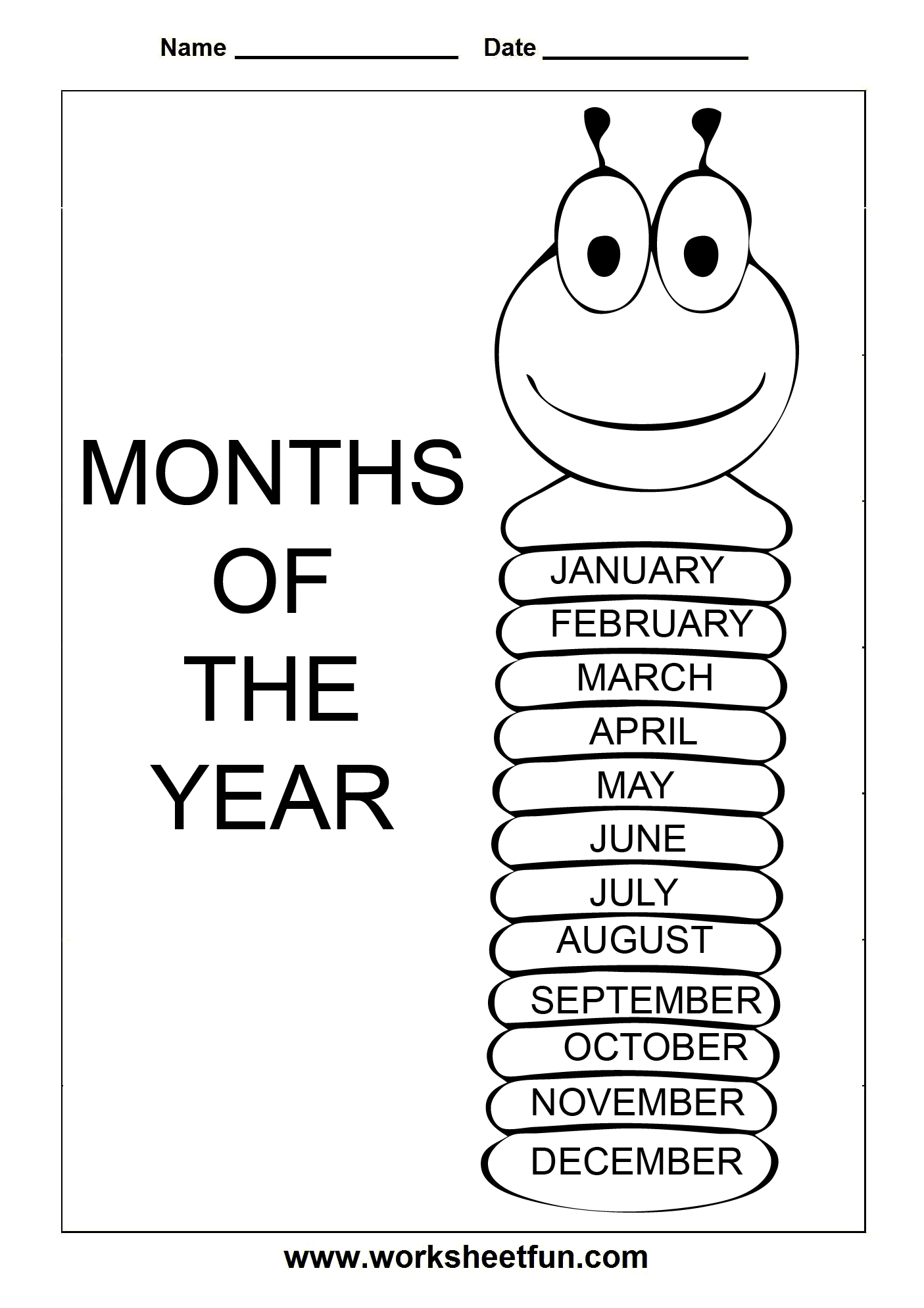 Days Months Years Worksheets