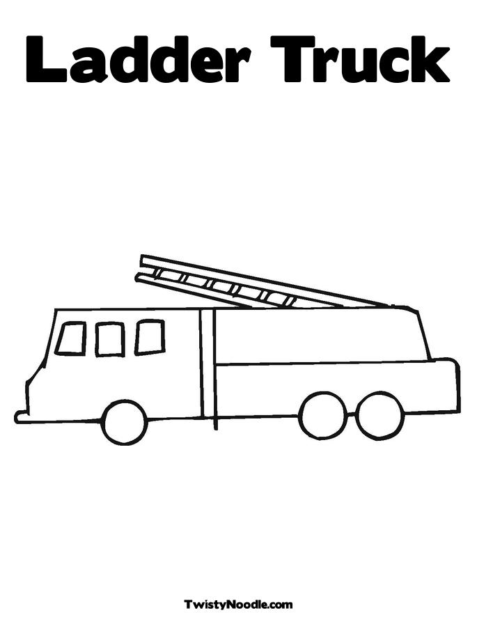 Fire Truck Coloring Pages Templates