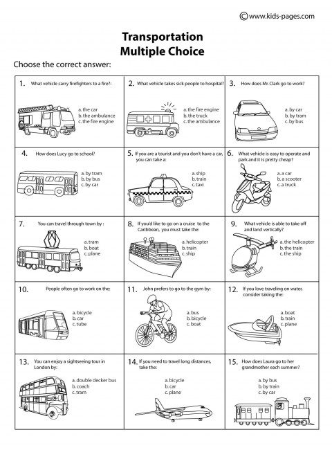 14 Best Images of Transportation Math Worksheets - Transportation Math