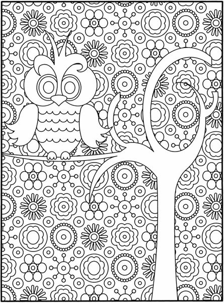 Owl Coloring Pages More