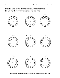 Analog Clock Face Worksheet