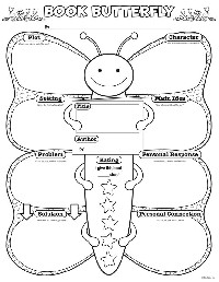 Book Butterfly Graphic Organizer