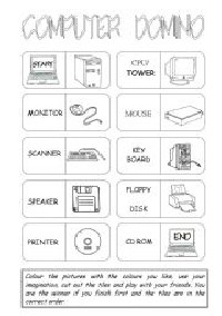 Computer Parts Worksheet for Kids