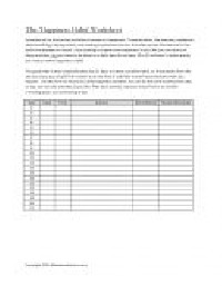 Happiness Therapy Worksheets