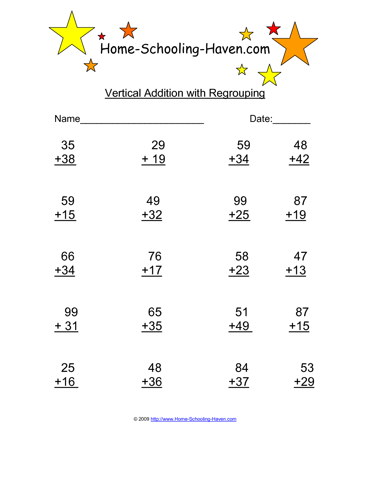 11 Best Images of Vertical Addition Worksheets - Addition and