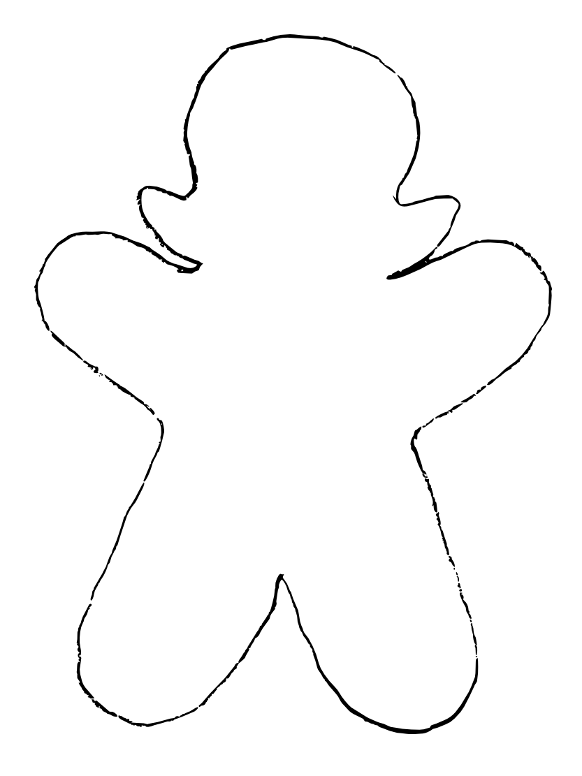 Gingerbread Girl Template Free Printable