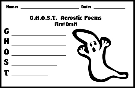 Halloween Acrostic Poems Worksheets