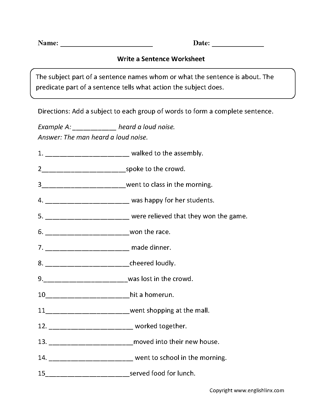 19 Best Images of Sentence Variety Worksheet - 1st Grade Word Problems