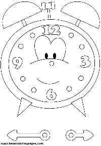 Clock Coloring Pages Printable