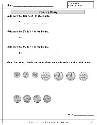 Counting Coins Practice Worksheets