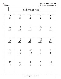 Double-Digit Subtraction Worksheets