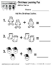 Free Christmas Kindergarten Worksheets