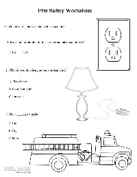 Home Fire Safety Worksheets