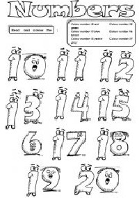 Numbers 10 20 Printable Worksheets