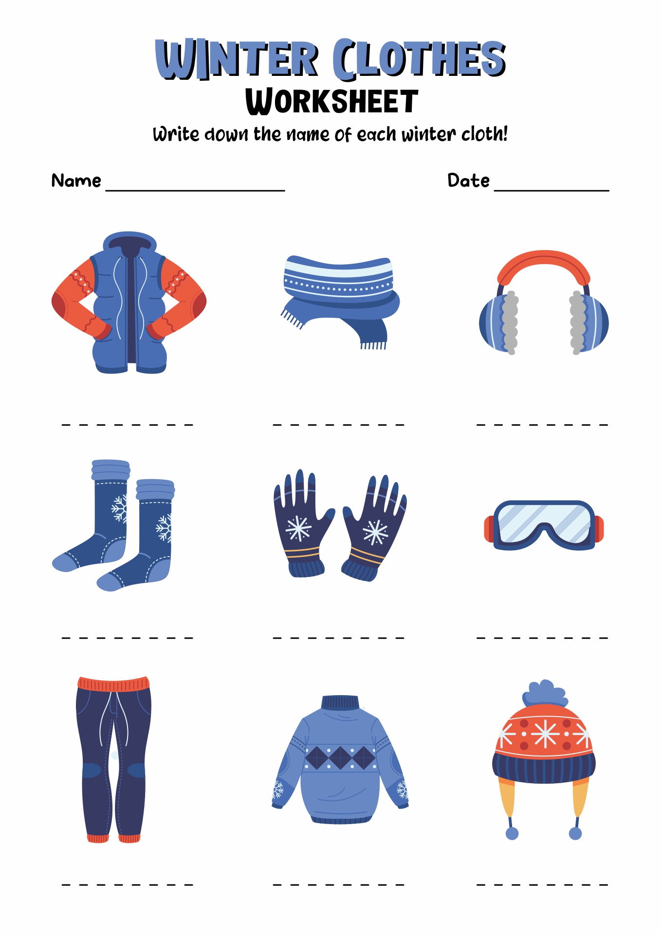 16 Best Images Of Clothing Printable Worksheets For Preschoolers