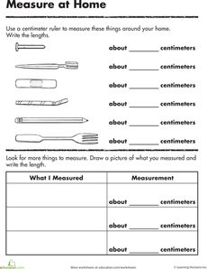 2nd Grade Measurement Worksheet Inches and Centimeters