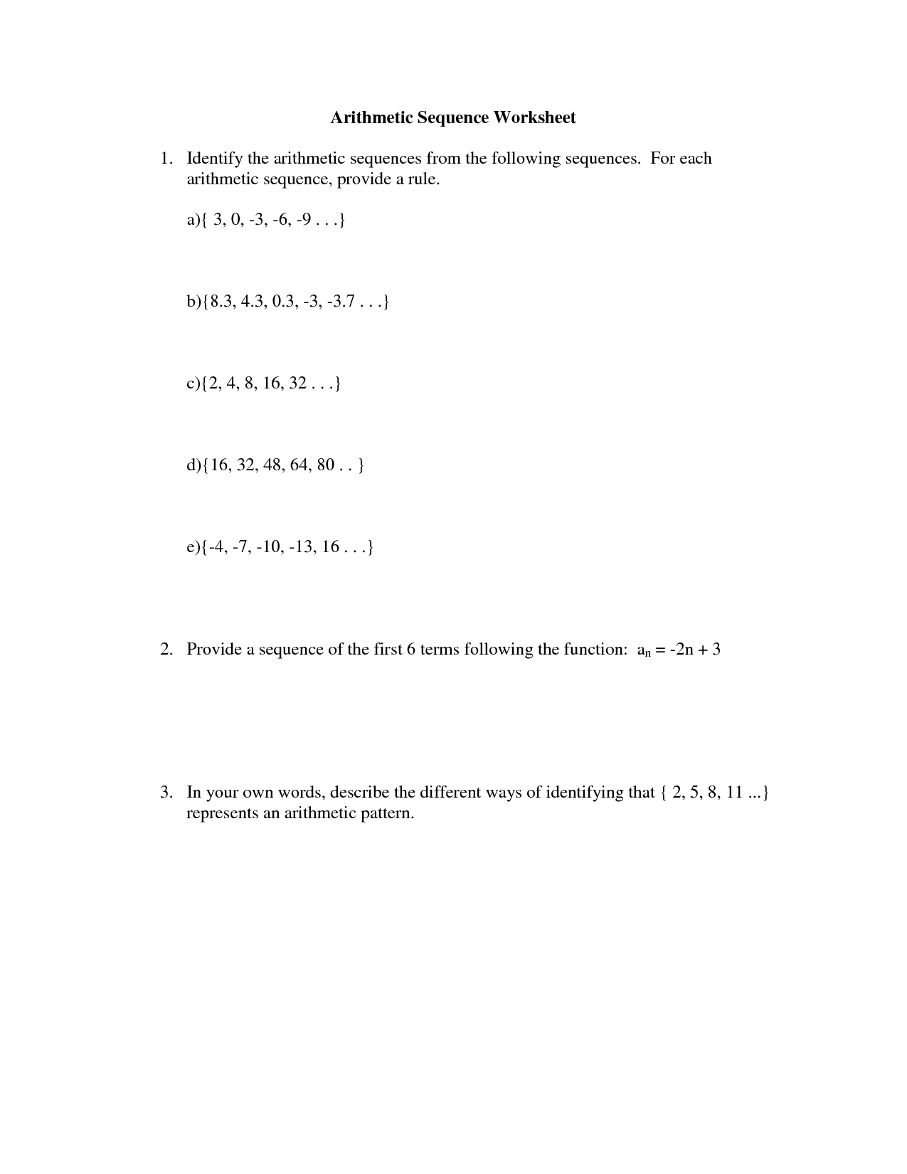 10 Best Images of Math Sequencing Worksheets  Number Patterns Worksheets 3rd Grade Math, Number 