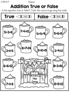 First Grade Common Core Math Worksheets