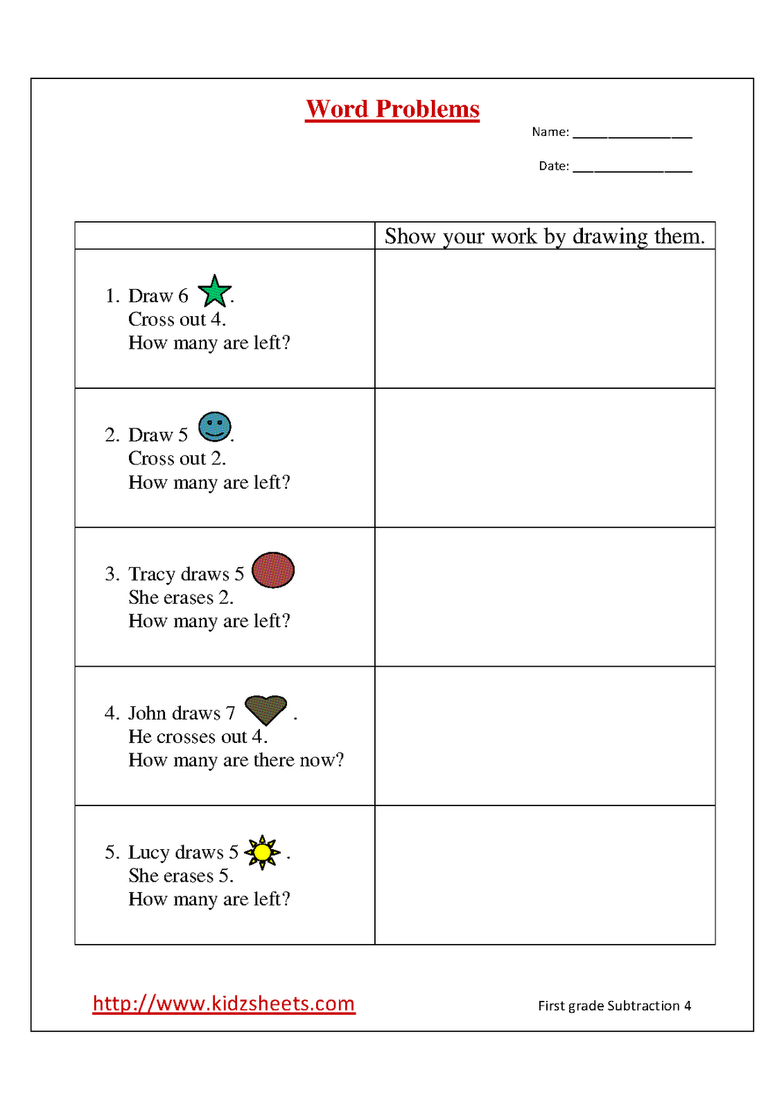 7 Best Images of Create Your Own Subtraction Worksheet - Blank Fact