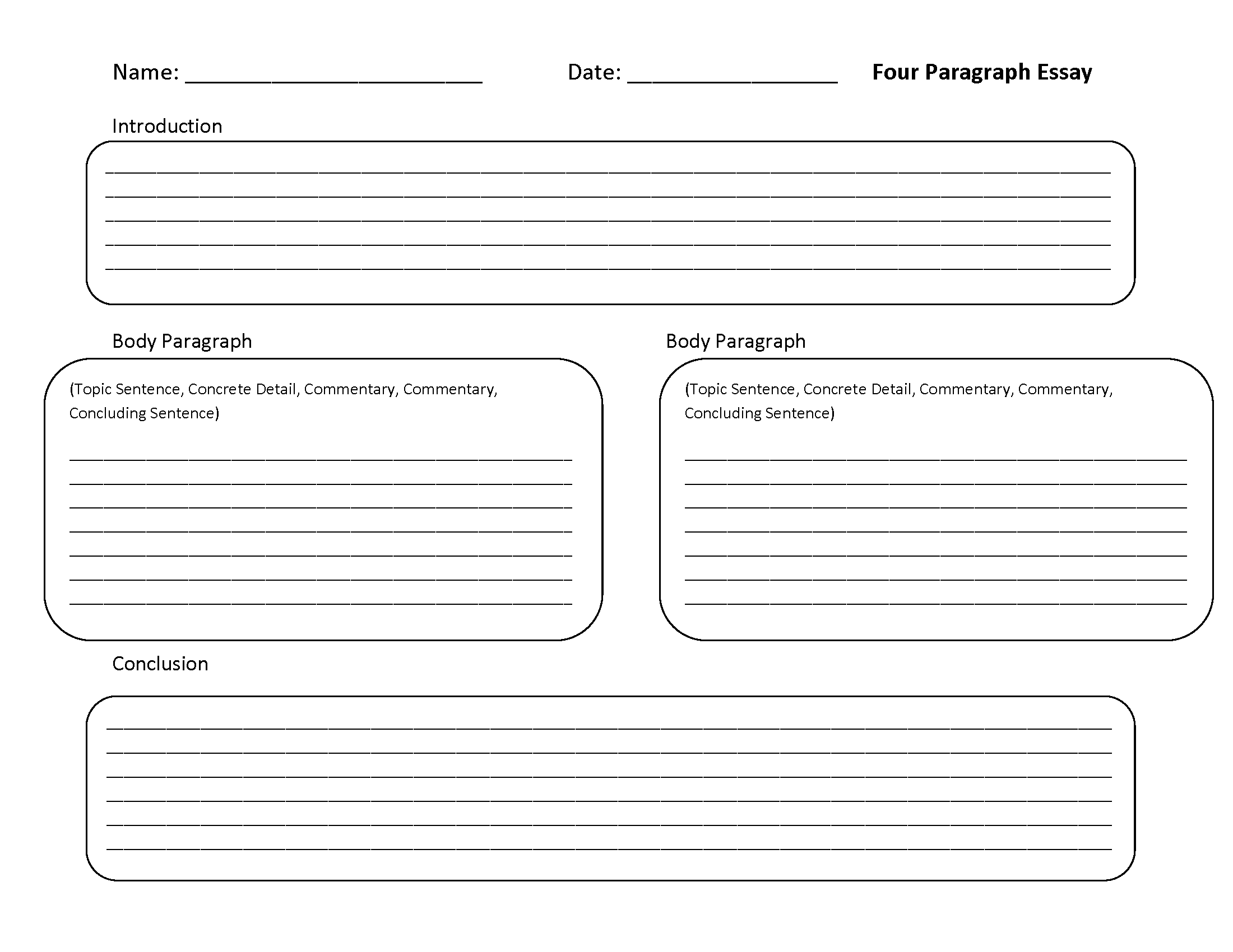 4 paragraph essay graphic organizer 4 paragraph essay graphic organizer picture