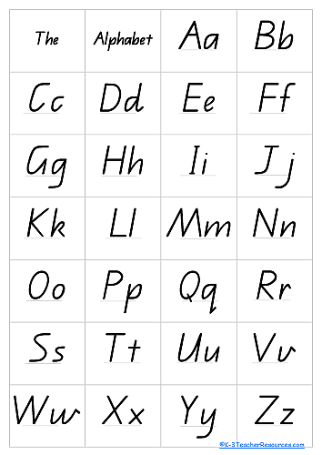  Printable Alphabet Letter Chart