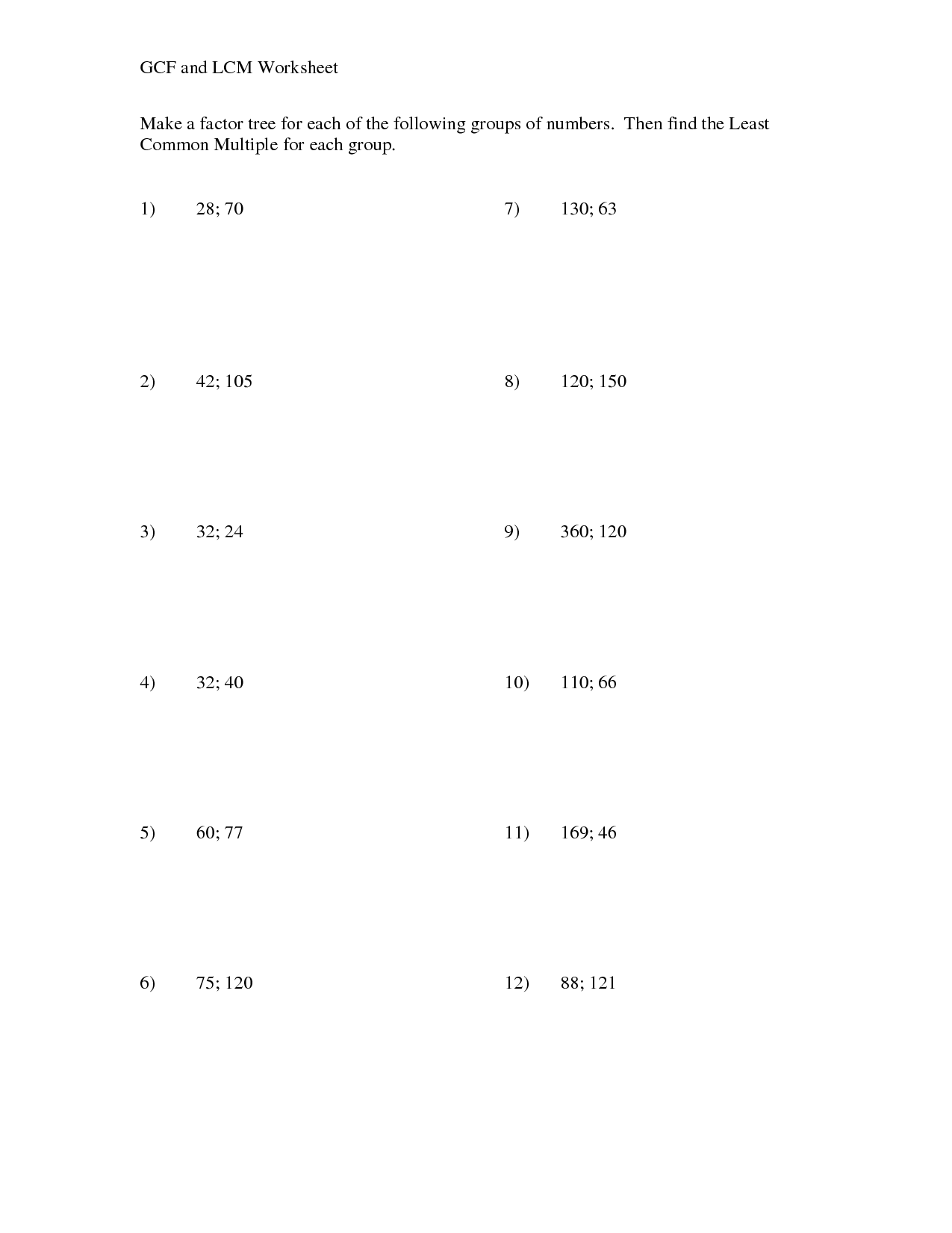 Factoring Trinomials Practice Worksheet