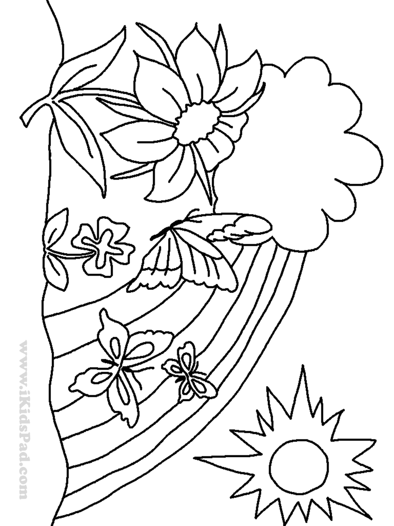 Plants and Flowers Coloring Pages