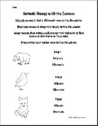1st Grade Science Worksheets Animals