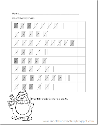 Counting Tally Marks Worksheet