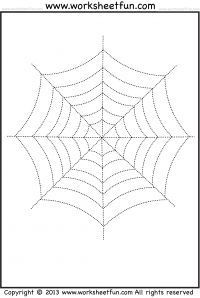 Halloween Spider Web Coloring