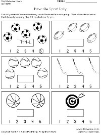 Kindergarten Tally Mark Worksheets