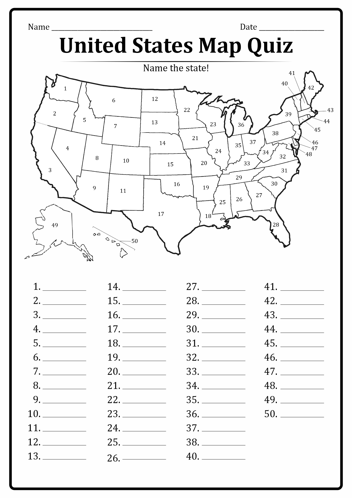 50-states-worksheets