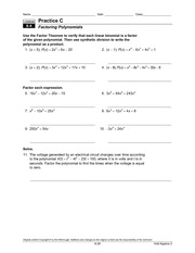 6-4 Worksheet Answers Holt Algebra 1