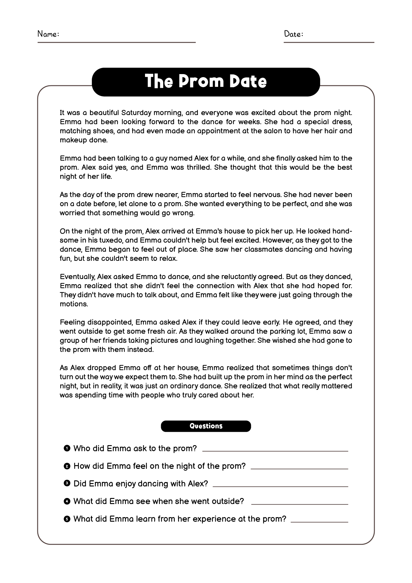 Free Printable Reading Comprehension Worksheets For Adults - Printable