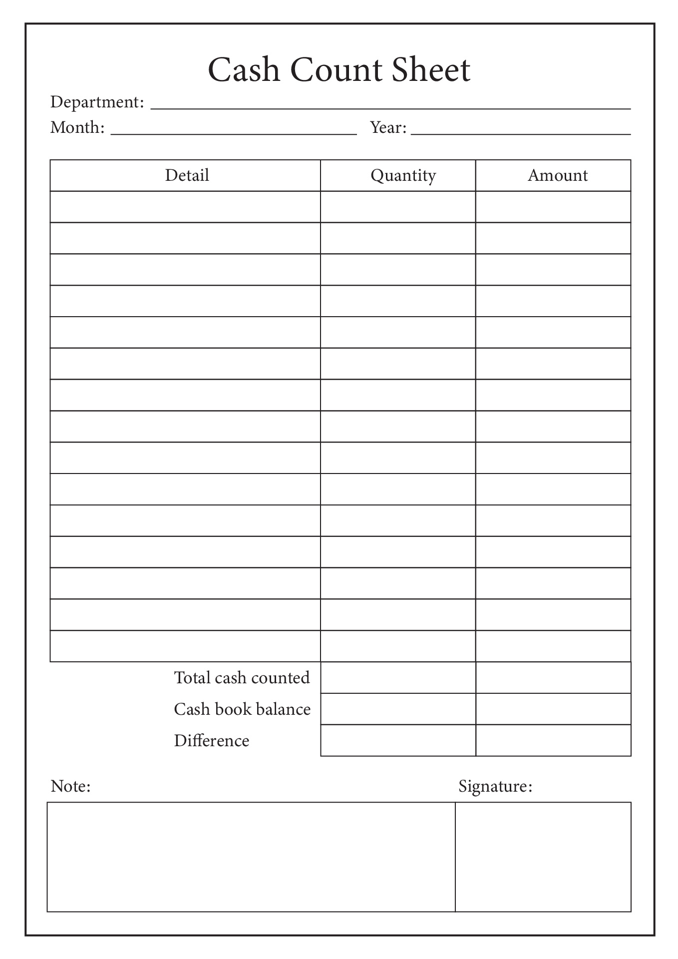 Daily Cash Balance Sheet Template Daily Cash Sheet Template